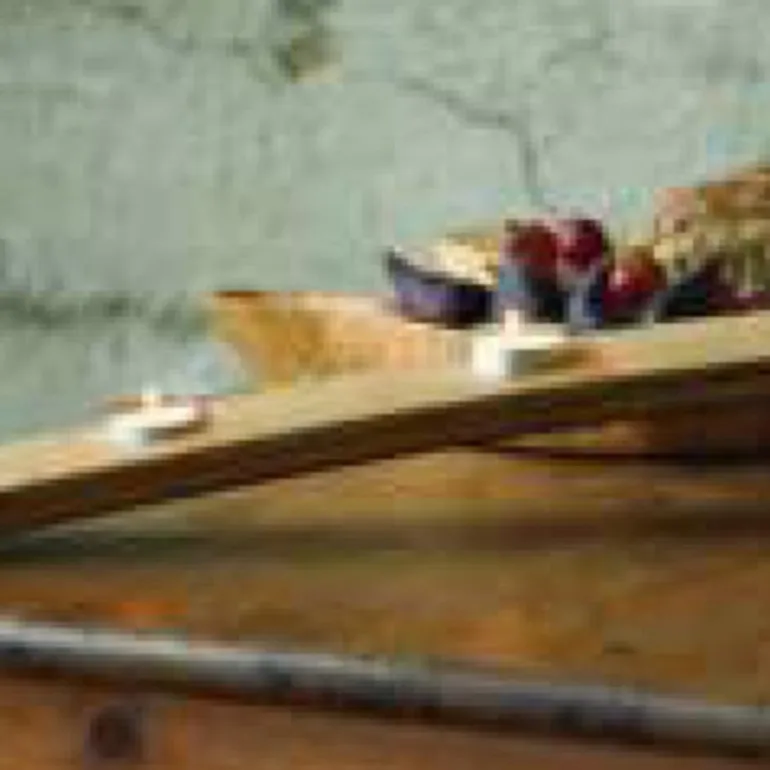 Wine Barrel Stave Candle Centerpiece