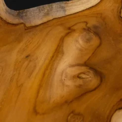 Wood And Resin Plant Stand
