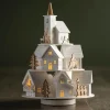 Wooden LED Village with Motion & Music