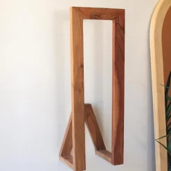 Wooden Wall Towel Rack
