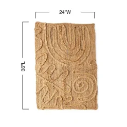 Woven Scatter Rug - Jute