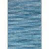 3' x 5' Indoor/Outdoor Blue Stripes Rug