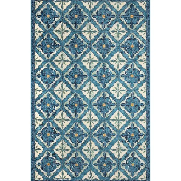 5' x 8' Madrid Indoor/Outdoor Rug (blue)