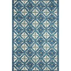 3' x 5' Madrid Indoor/Outdoor Rug (blue)