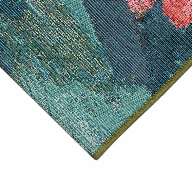 3' x 5' Watercolor Pond Indoor/Outdoor Rug (marina)