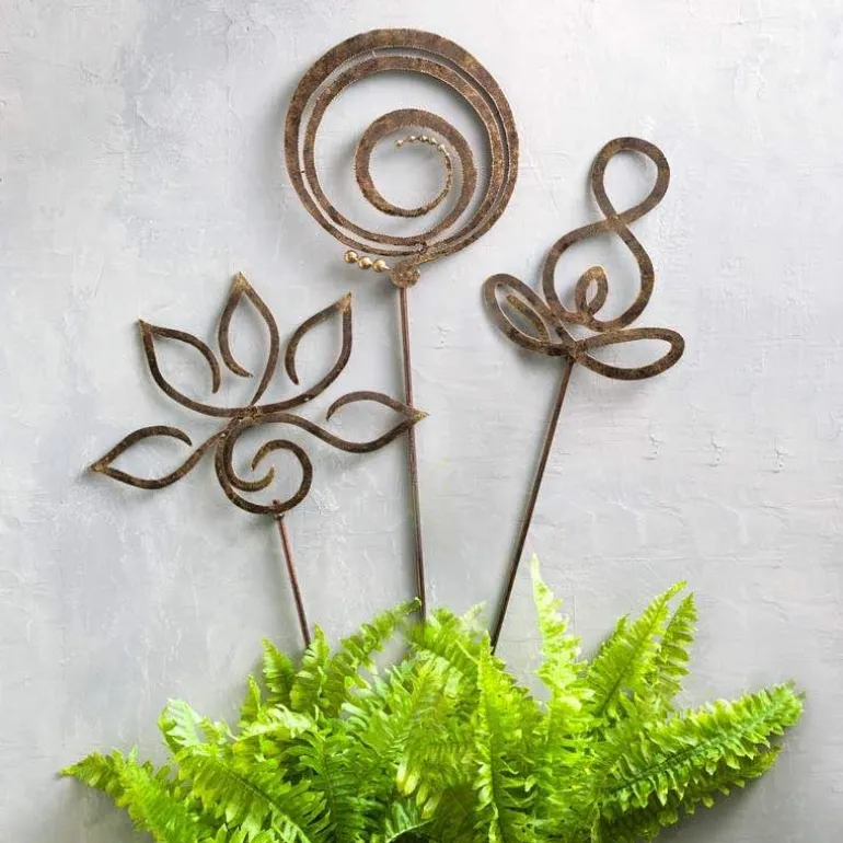 Zen Symbols Garden Stake - Lotus