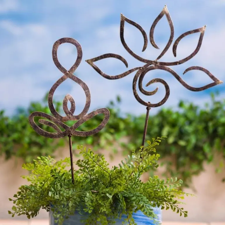 Zen Symbols Garden Stake - Lotus
