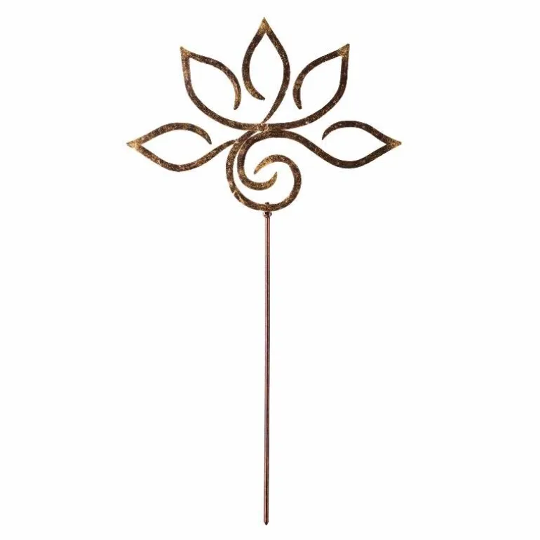 Zen Symbols Garden Stake - Lotus